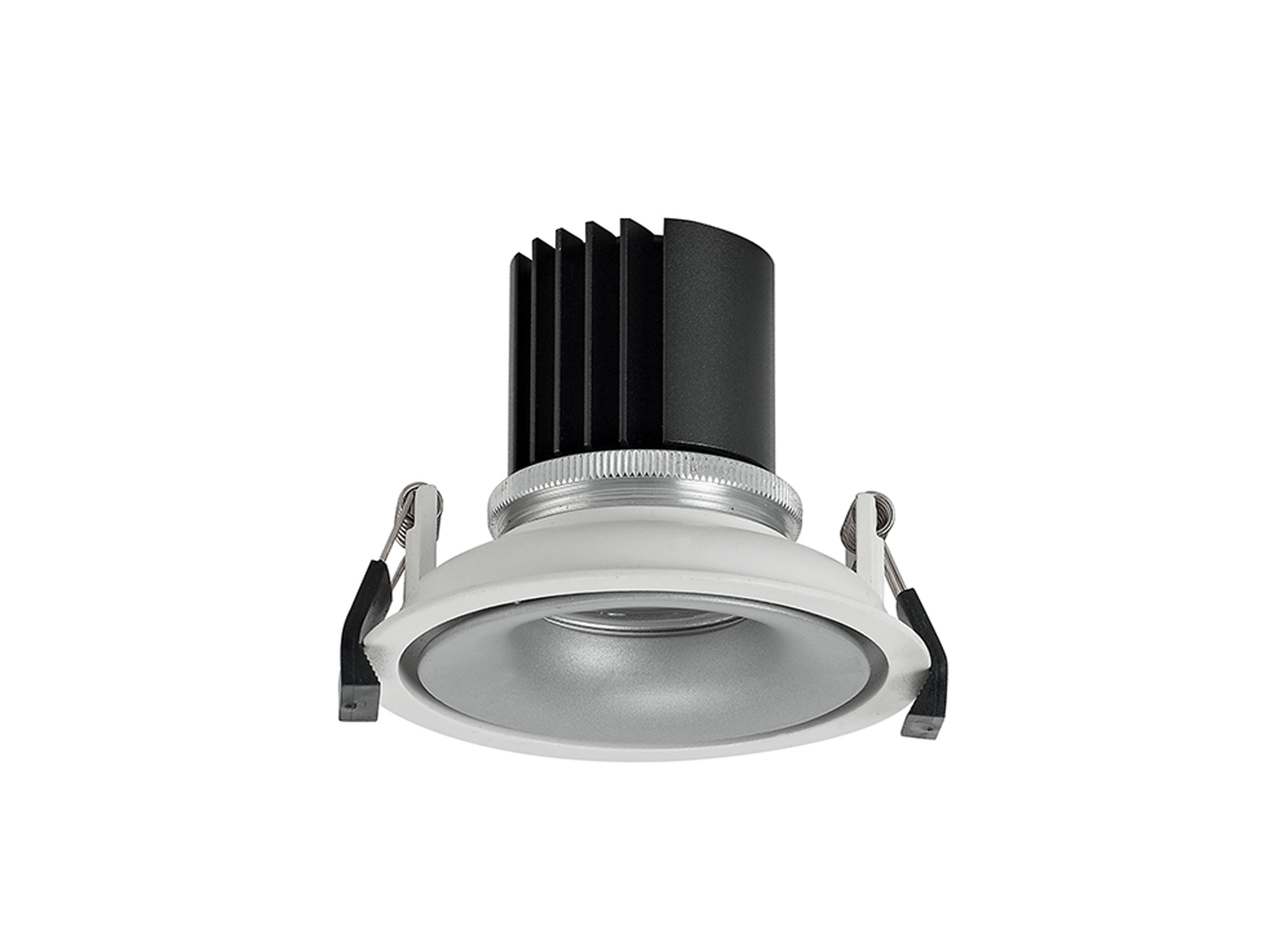 Bolor 9 Tridonic Powered 9W 3000K 840lm 24° CRI>90 LED Engine White/Silver Fixed Recessed Spotlight, IP20 DM202038  Dlux Bolor 9